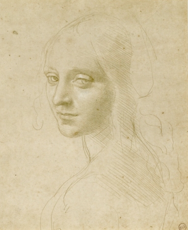 Leonardo Da Vinci, Head of a Young Woman